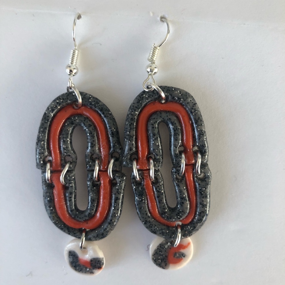 Ohio State Inspired earrings.